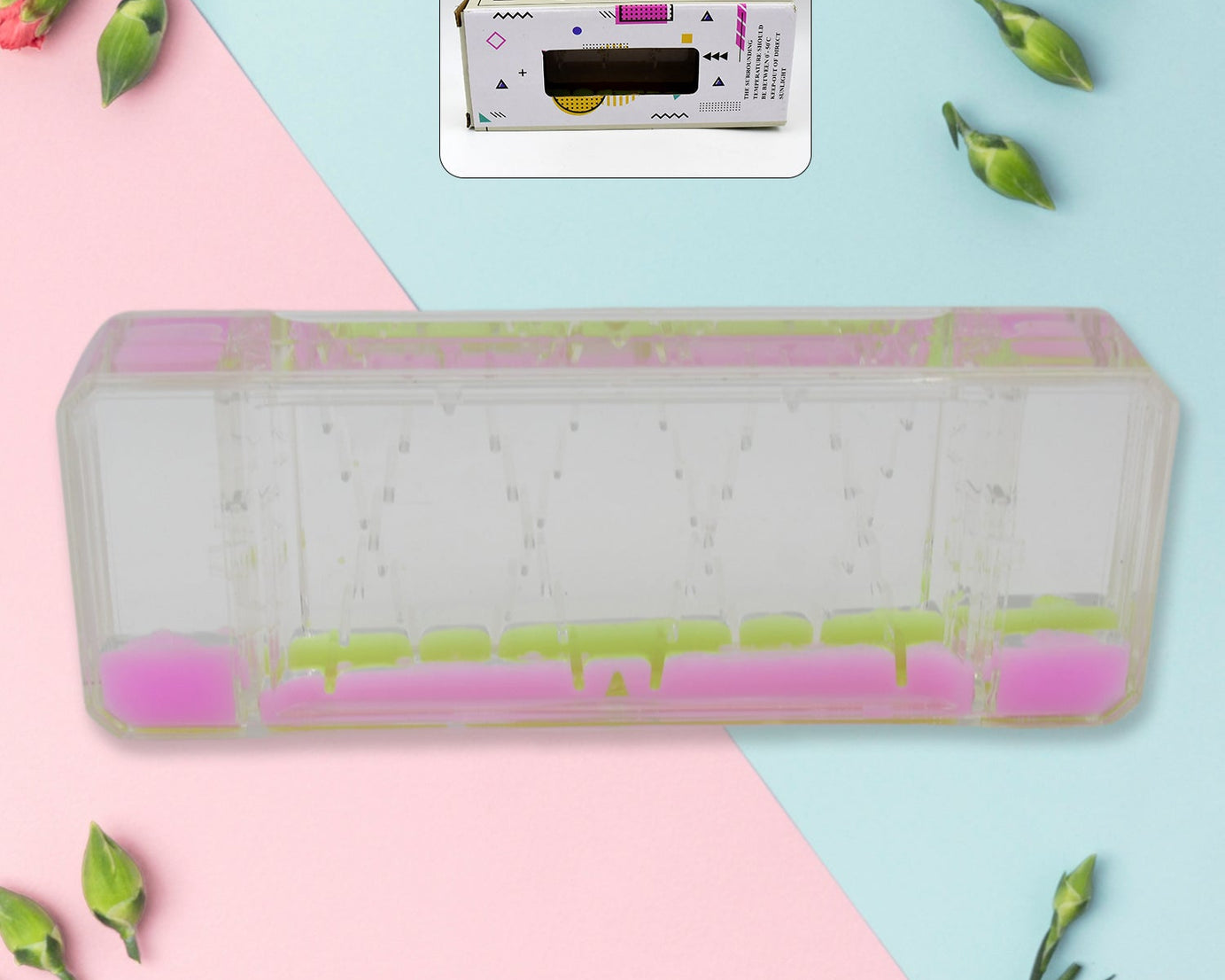 Liquid Floating Timer Motion Visual Clock Time