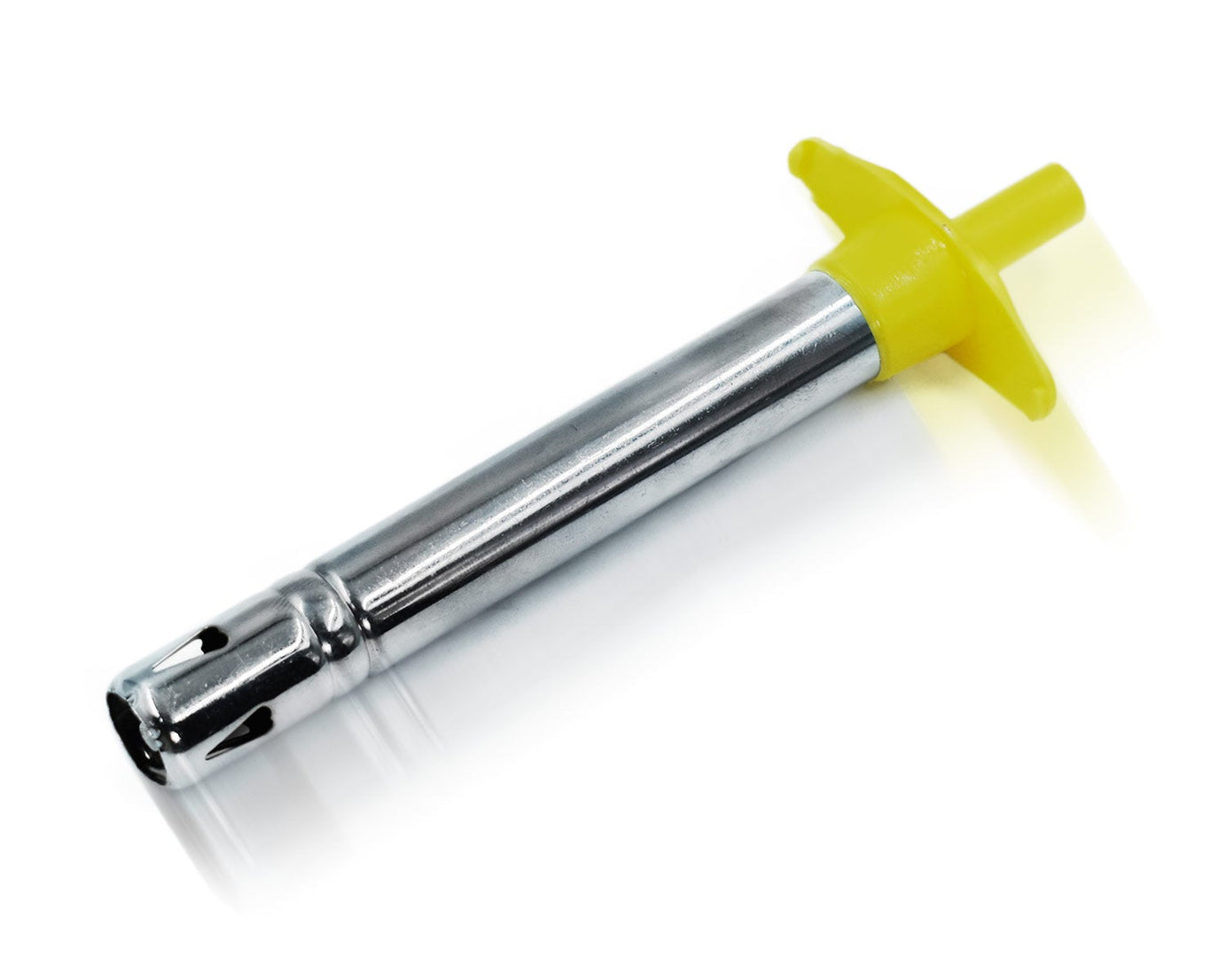 Stainless steel gas lighter for stoves with ergonomic handle