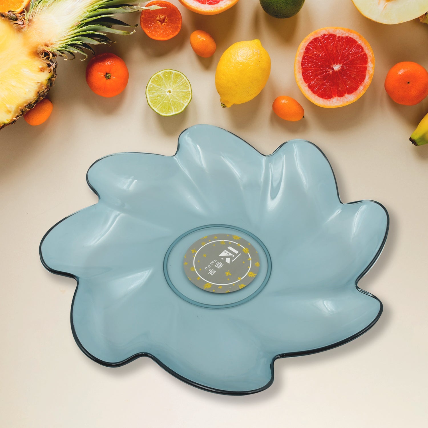 Flower Shape Plastic Dinner / Fruit Plate / Tray / Snacks / Breakfast Plate friendly Plastic Plate for Kids Party Supplies Birthday Holiday Party Dinnerware Supplies (1 Pc)