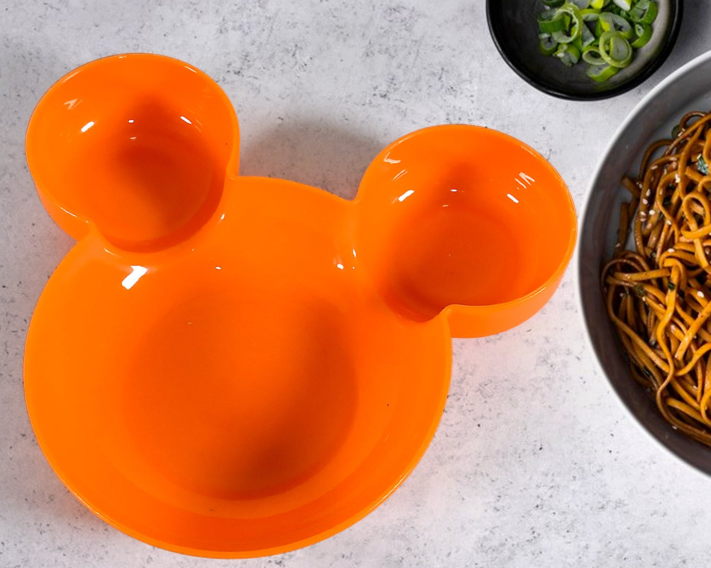 Mickey Mouse Shape Plates for Kids, BPA Free, & Unbreakable Children’s Food Plate, Kids Bowl, Fruit Plate, Baby Cartoon Bowl Plate, Tableware (1 Pc)