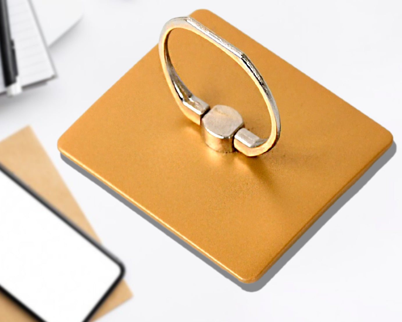 Mobile Phone Finger Stand, 360°Rotation Phone Ring Stand Holder, Kickstand Hand Finger Grip (1 Pc)