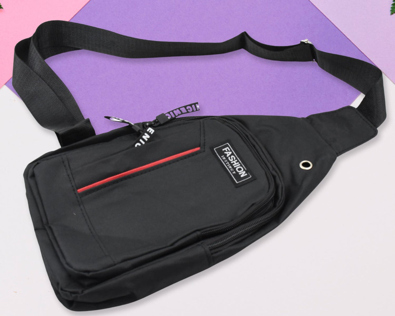 Waterproof Anti Theft Cross-body fanny pack waist bag, Shoulder Bags Chest Men Casual fashion USB Charging earphone hook Sling Travel Bag (1 Pc)