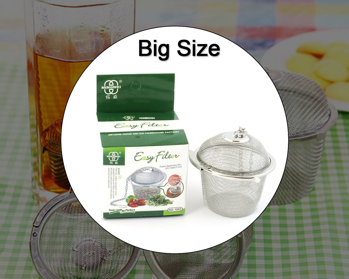 Locking mesh ball tea infuser