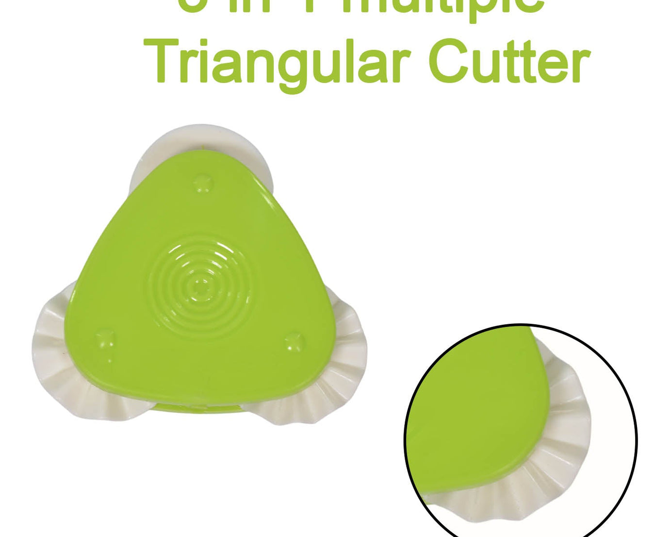Triangular cutter for multipurpose use