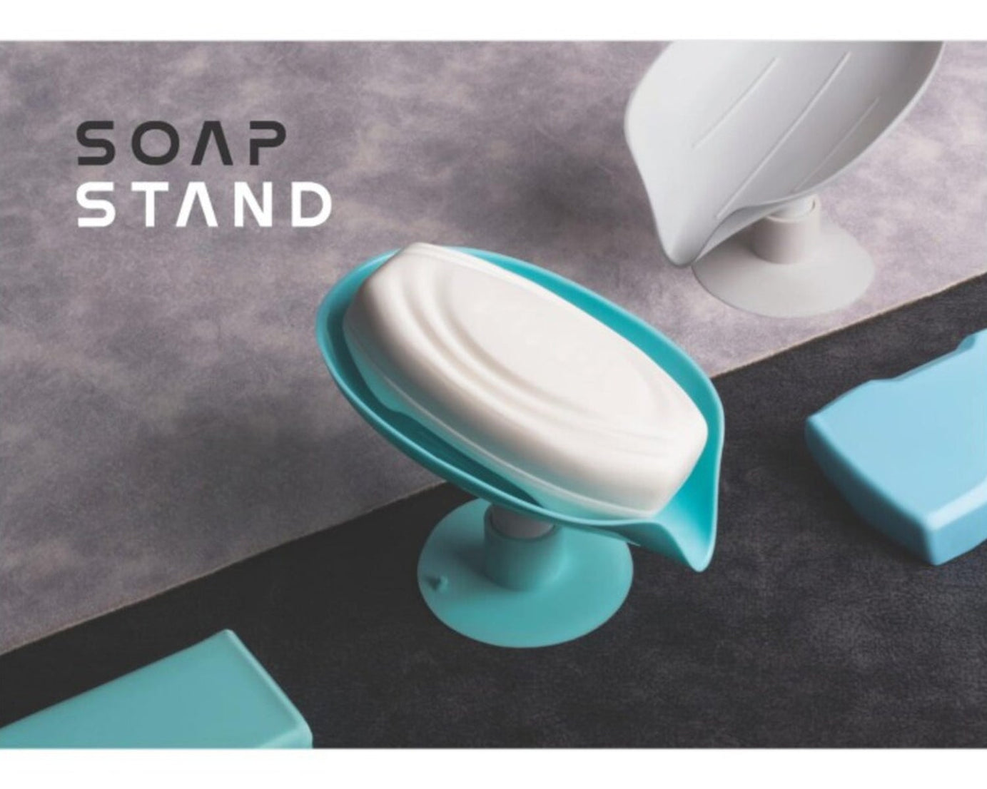 Soap Holder Stand Self Draining Soap Dish Holder Soap Box (1 Pc)