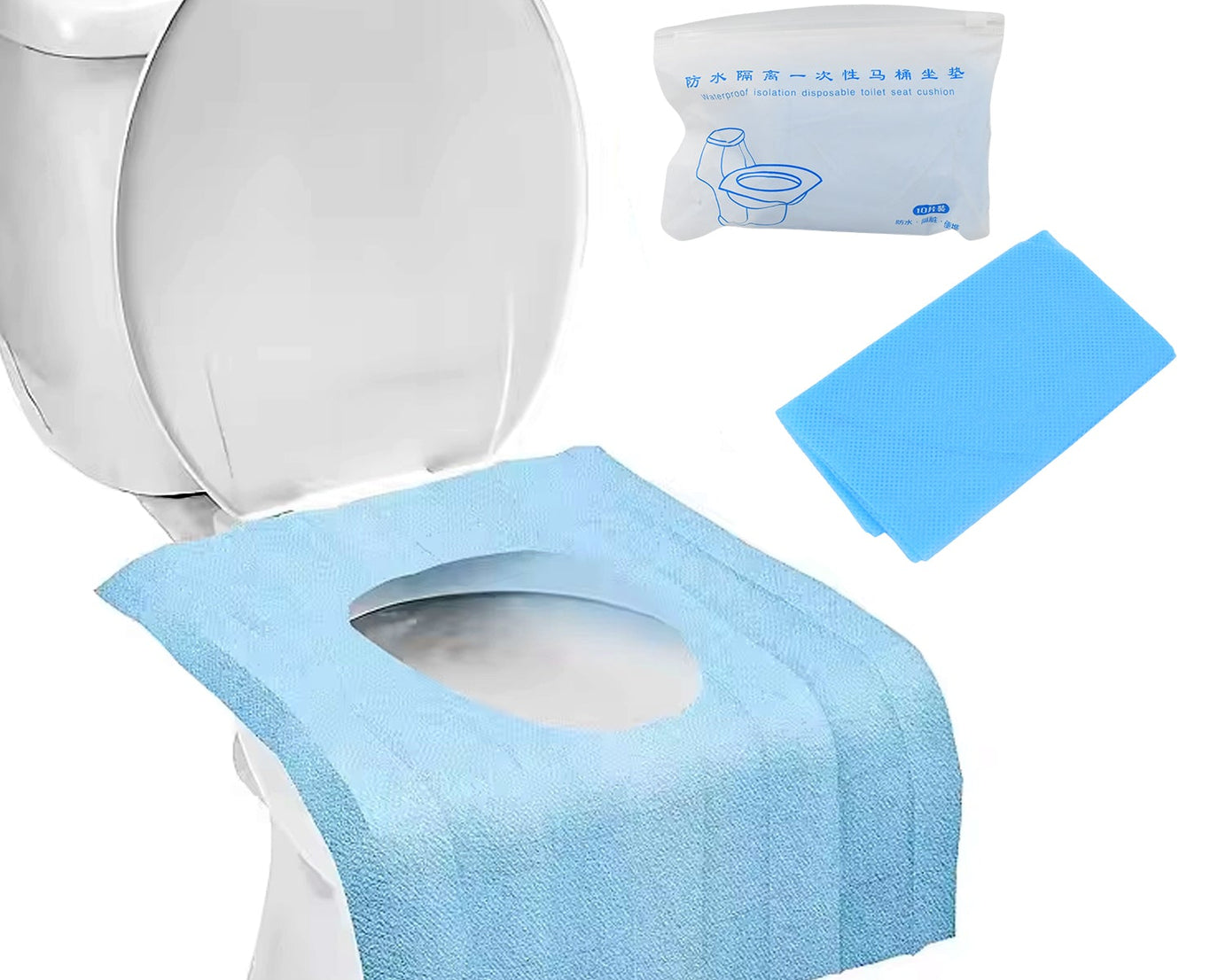Disposable Toilet Seat Covers / waterproof isolation Disposable Toilet Seat Cushion (10 Pcs Set)