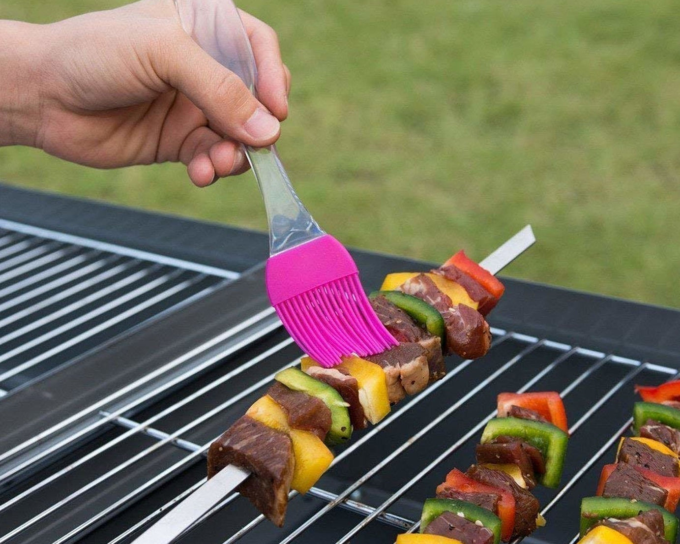 Kitchen brush and spatula silicone tool.