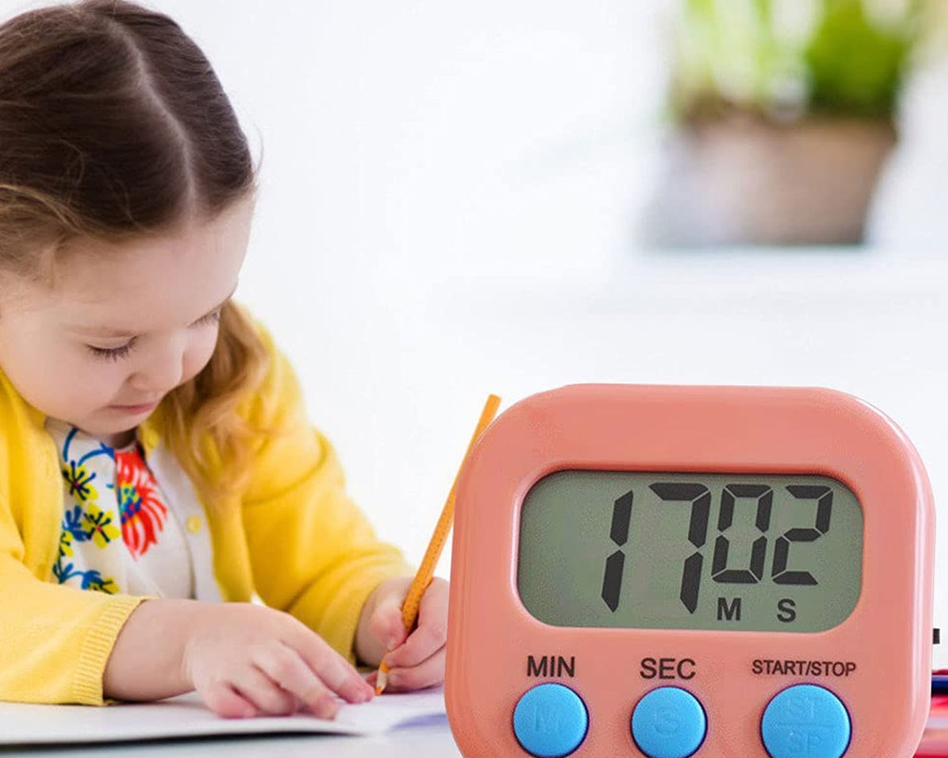 Digital Kitchen Timer Clear Big Digits 0-99 Min for Cooking Office Clock