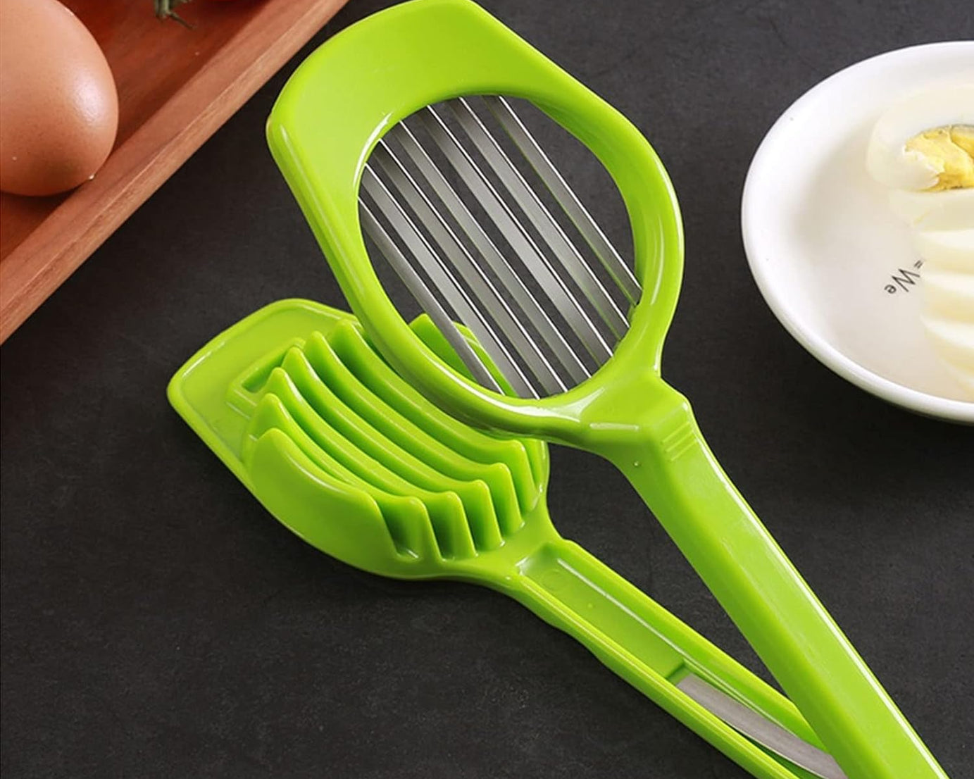 Multipurpose Slicer with Seven Blades, Egg Slicers Stainless Slicer, Strawberry, Tomato, Kiwi, Fruit Cutter, Divider Separator