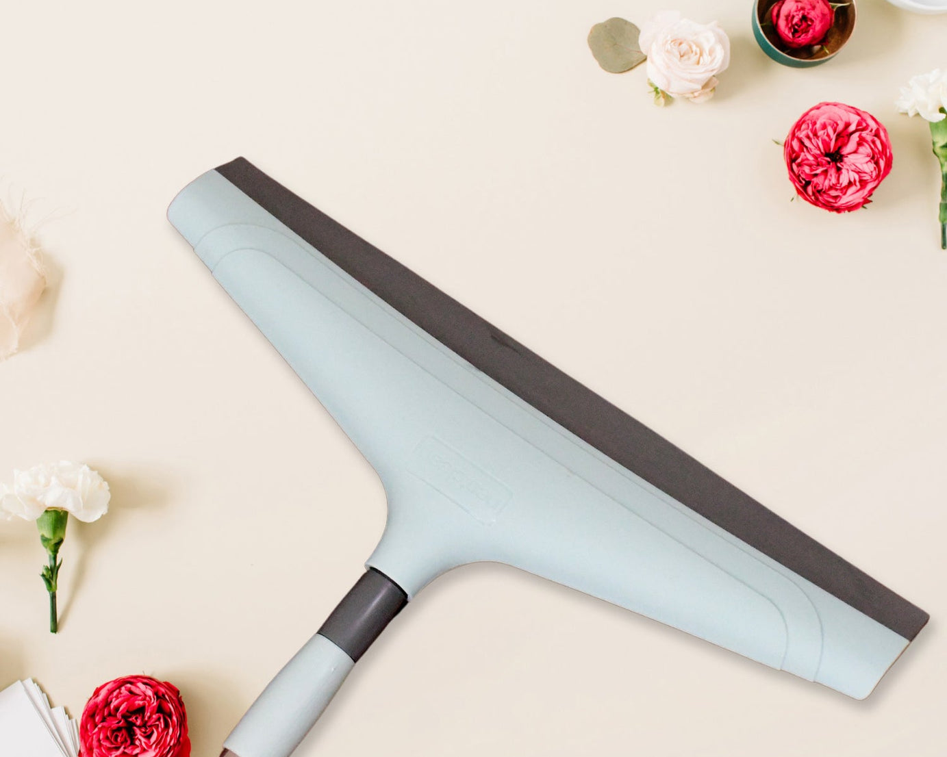 Ganesh 16 inch telescopic floor wiper, various views.