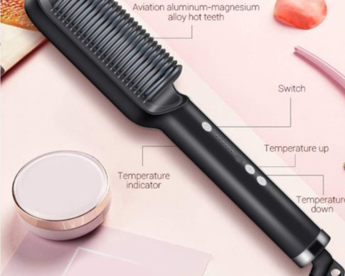 Hair straightener with rapid heat-up feature