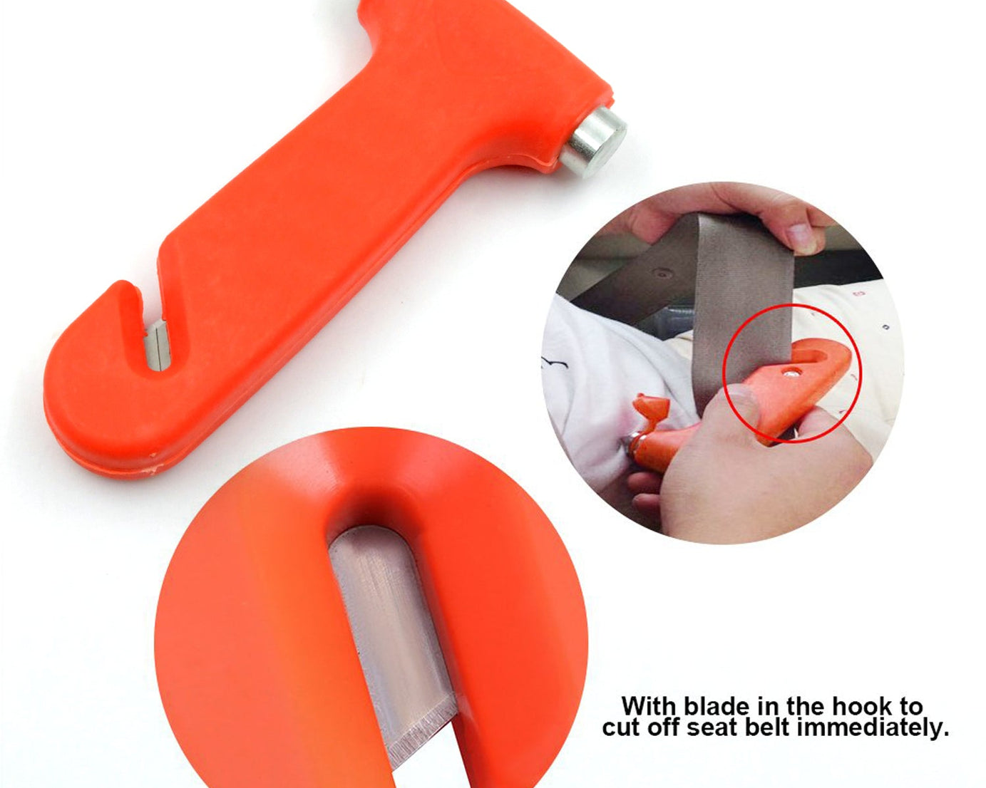 Car Safety Hammer,Emergency and Rescue Tool,Car Window Breaker and Seatbelt Cutter,Safety Hammer Emergency Rescue Tool,Car Window Breaking Seat Belt Cutter (1 Pc)