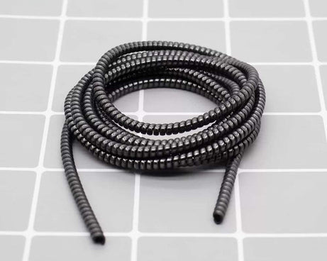 Metallic Finish Cable Spiral Protector / Wire Repair / Pet Cord Protector / Headphone Saver, Cable Wrap / Cover for Mac Charging Cable