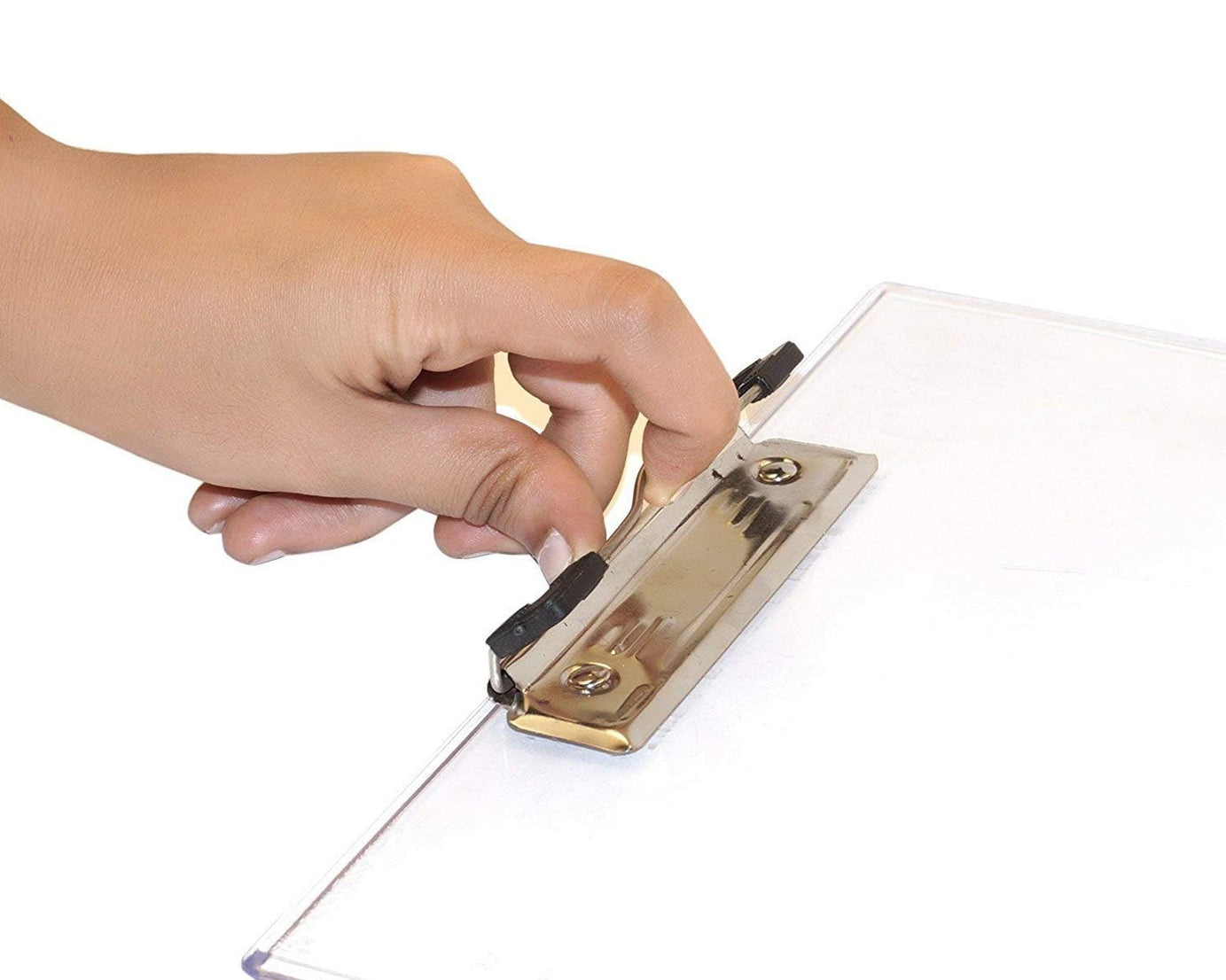 4080 Transparent Premium Exam Pad Best for Students in All Exams Unbreakable Flexible Board with a Centimeter Measuring Side Pad For School & Exam Use