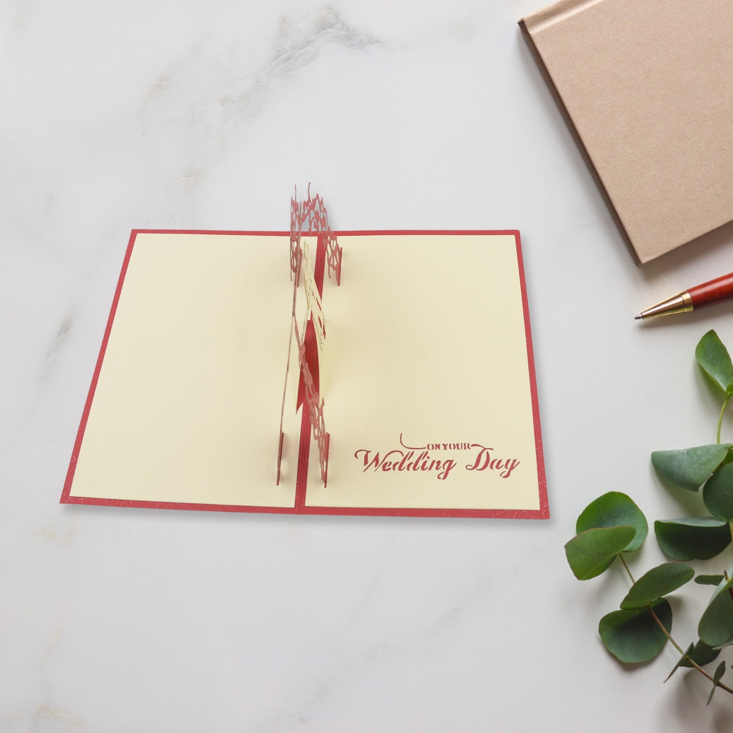 3D Paper Wish Card High Quality Paper Card All Design Card Good Wishing Card (All 3D Card Birthday Greeting Cards, Wedding Day Gift Card, Merry Christmas Card (1 Pc)