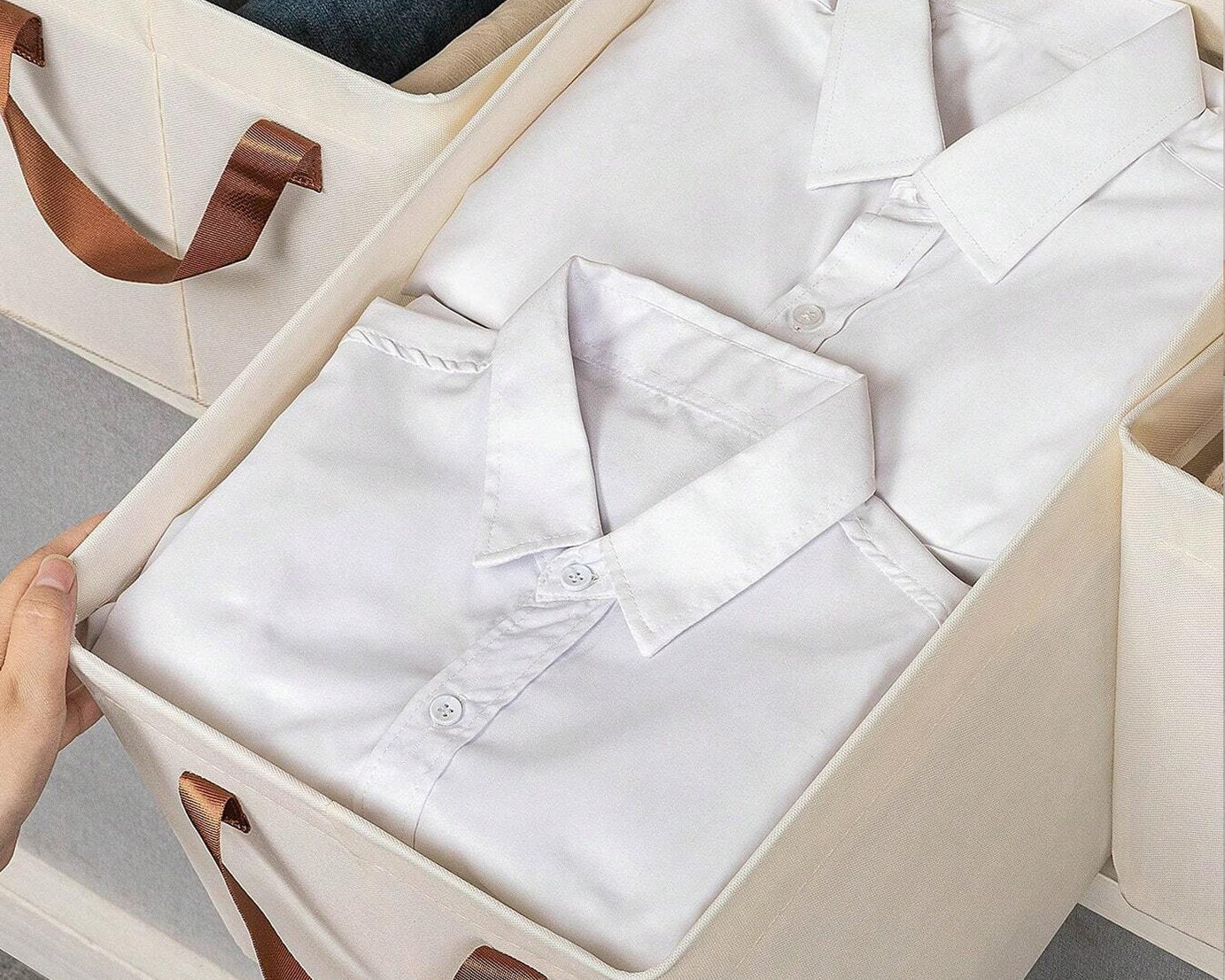 Canvas Fabric Storage Basket