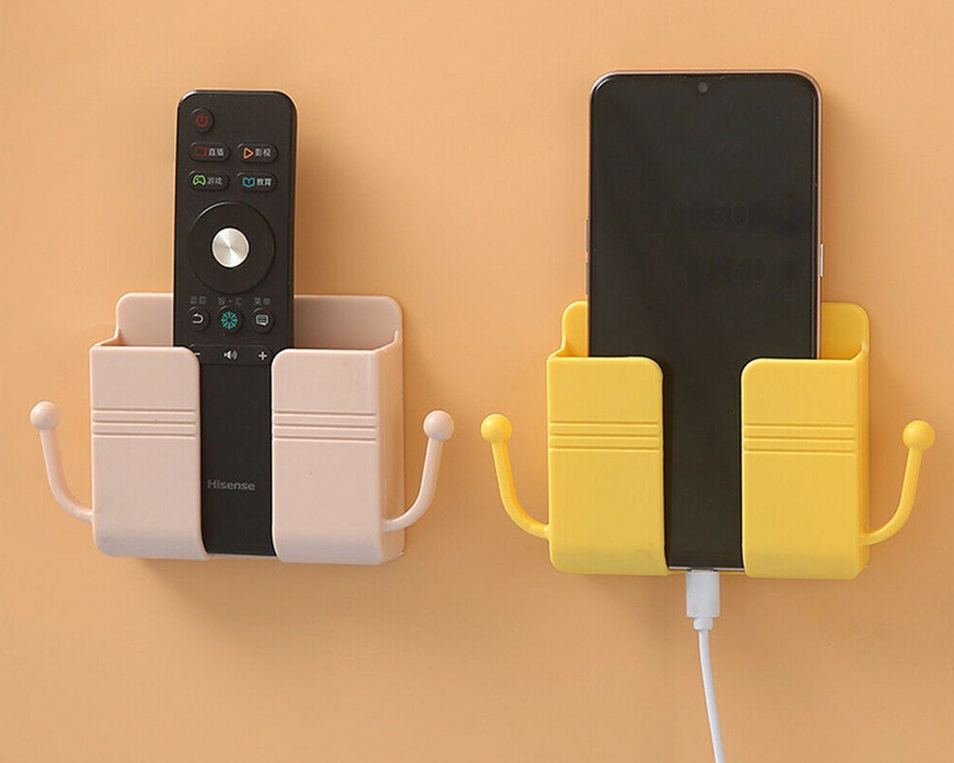 Wall mount with hook design for versatile hanging and support