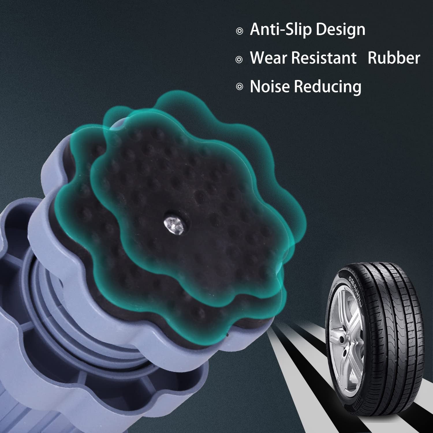 Washing machine support, anti vibration washing machine support adjustable washer anti vibrasion pads, washer & dryer pedestals, Washing Machine Accessory Anti- Skid Pad PVC Lifting Pad Non-Slip ( 4 Pc Set | 1Pc )