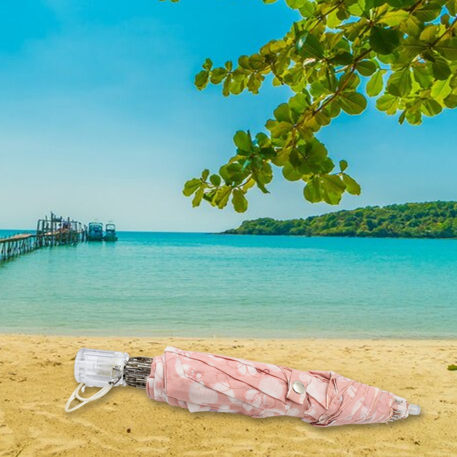 3-Fold Umbrella Summer Sun Protection Foldable Cute Umbrella || UV Protection Sun Umbrella || Travel Accessories || Umbrella for Children, Girls, and Boys (1 Pc)