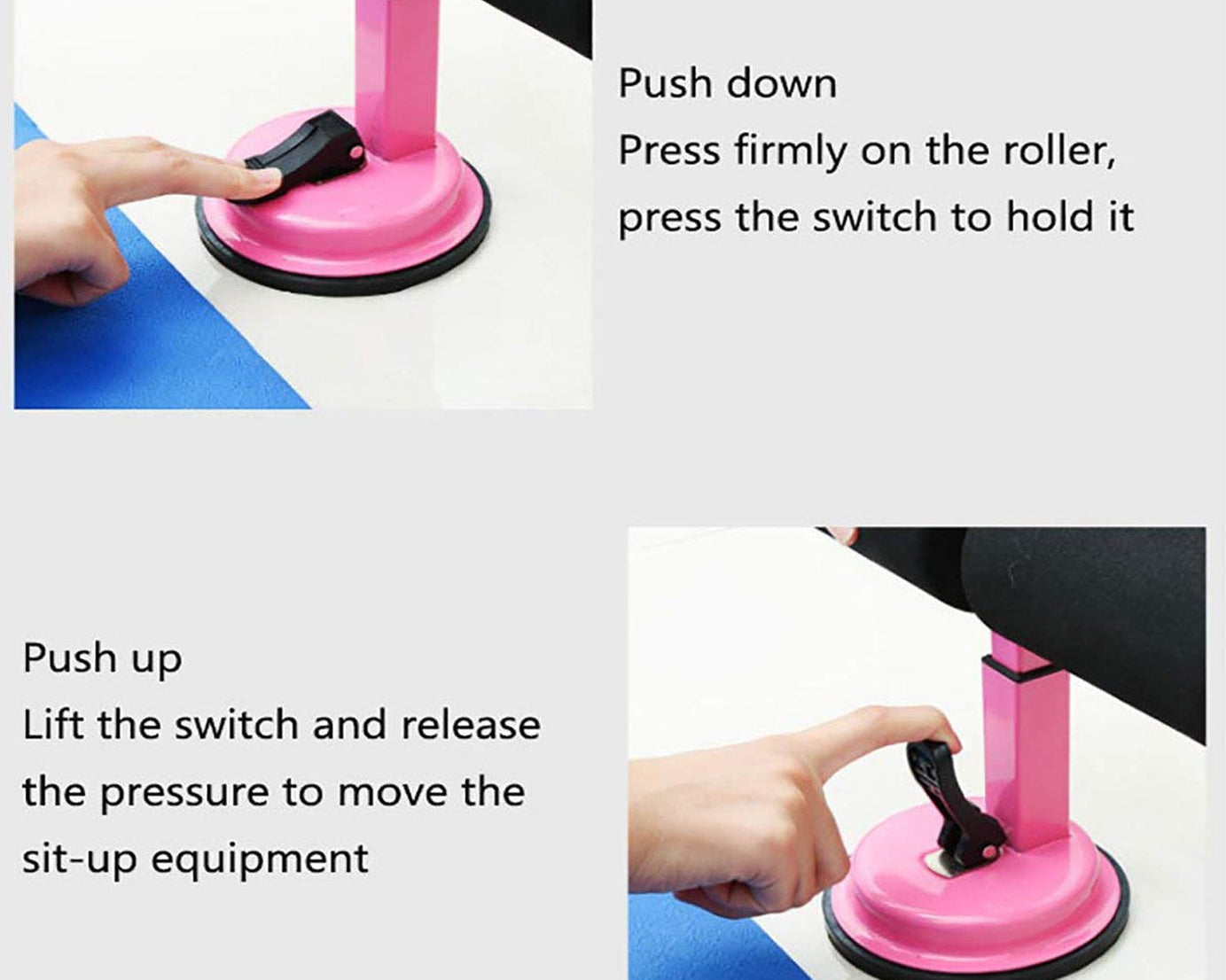 Easy-to-use suction sit-up tool for cutting tape.