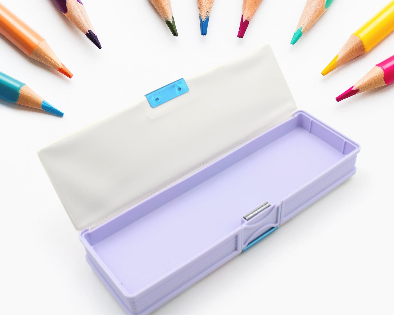 Multipurpose Compass Box, Plastic Double Deck Pencil Case with 2 Compartments, Supplies Utility Box Storage Organizer, Pencil Box for School, Cartoon Printed Pencil Case for Kids, Birthday Gift for Girls & Boys