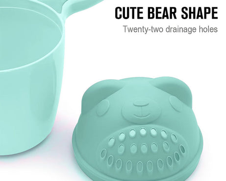 Baby Shampoo Shower Cup Safe Soft Bathing Water Scorpion Baby Bath Tumbler Hair Washing Mug Rainer