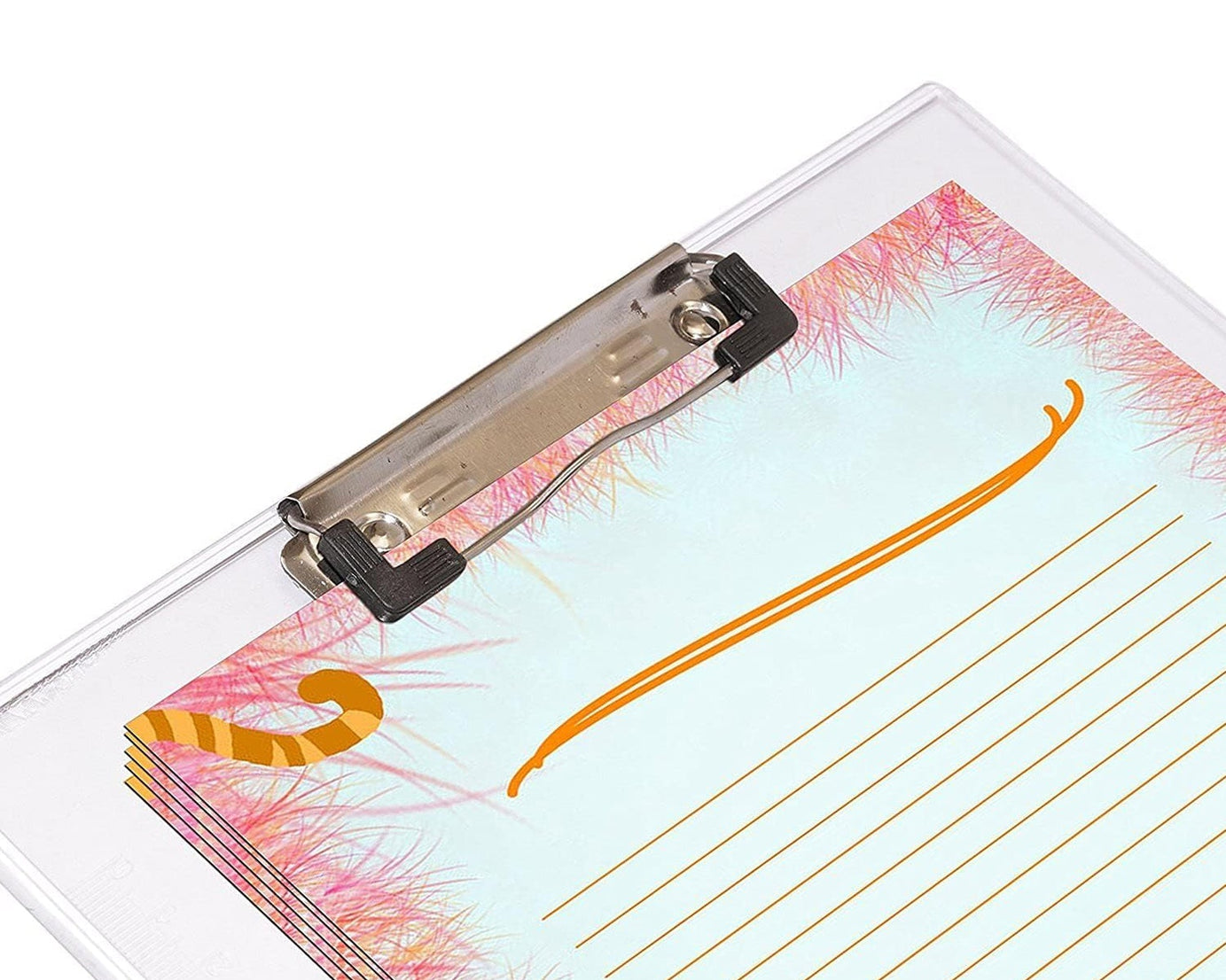 4080 Transparent Premium Exam Pad Best for Students in All Exams Unbreakable Flexible Board with a Centimeter Measuring Side Pad For School & Exam Use
