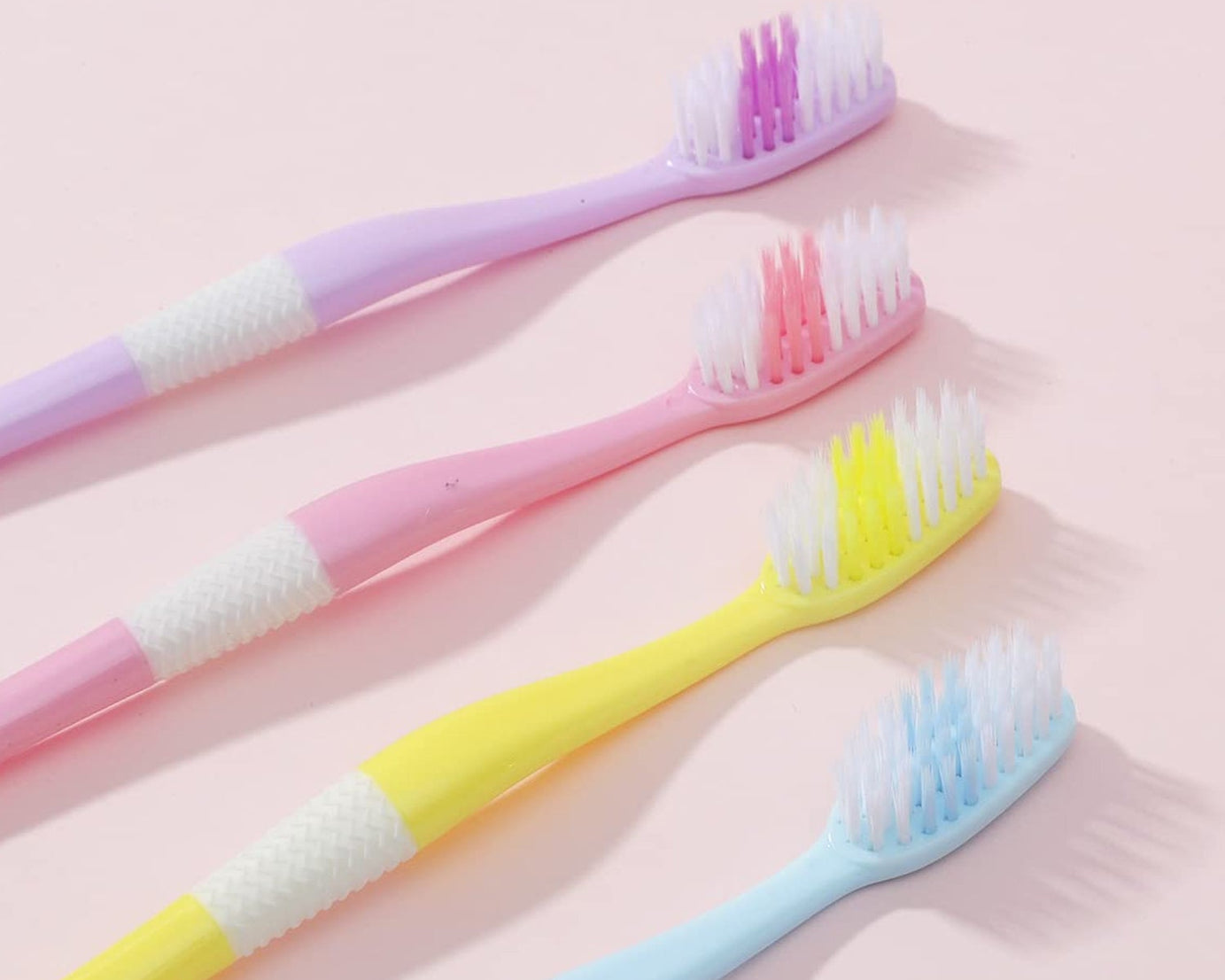 2-in-1 Tooth Brush with Tongue Scraper, Soft Bristle & Long Handle (8Pcs) Soft Toothbrush