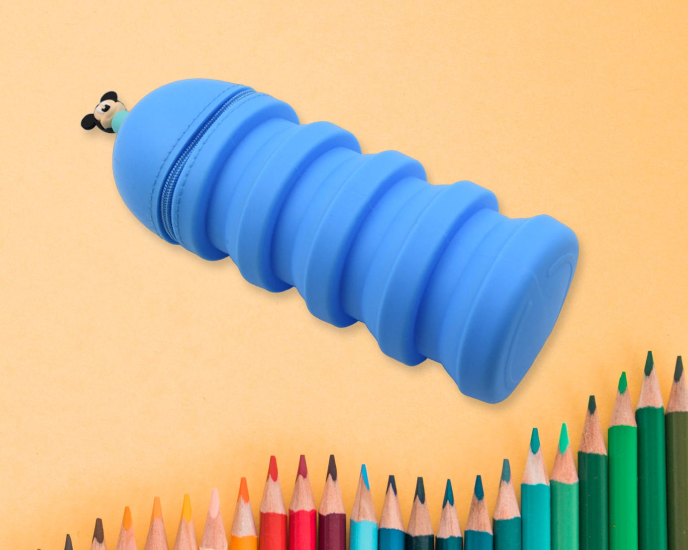 Pencil Case Is Made Of Silicone Telescopic Pen Holder, with Zipper Closure And Large Capacity Office Home School School-pink Boys For Girls Secondary School Clear Pencil Case