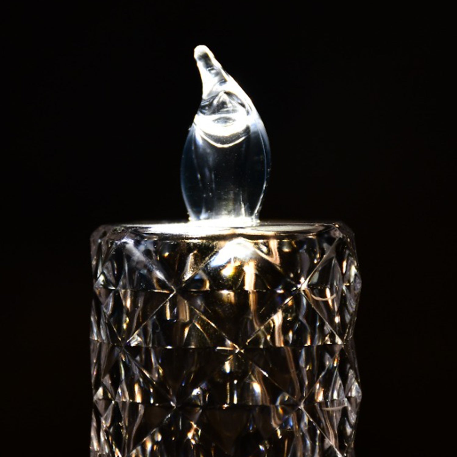 Crystal rose candles for home decoration.