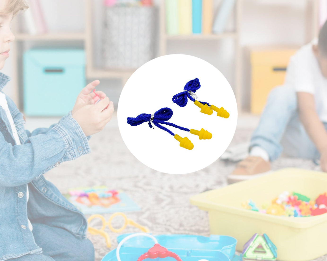 Soft Silicone Ear Plugs Hearing Protection (2 Pc Set)