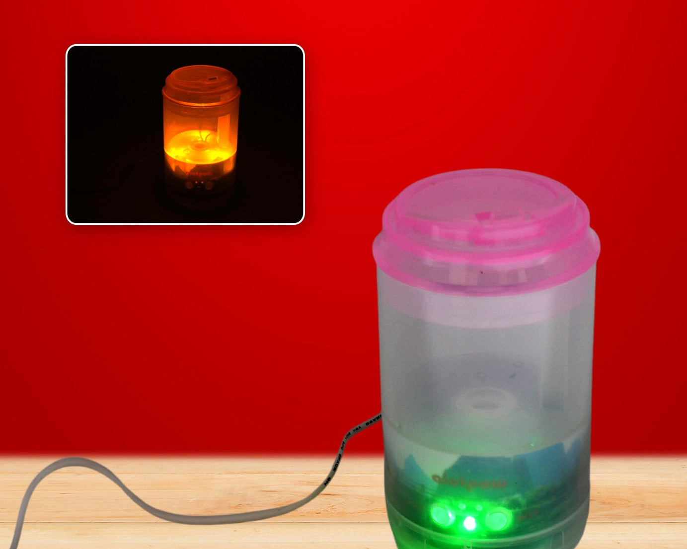 Portable cool Mini humidifier USB Power Supply, Air Humidifier, Mini Air Humidifier, Can add essential oil, Suitable for Study Room, Bedroom, Baby Room, Office, Car