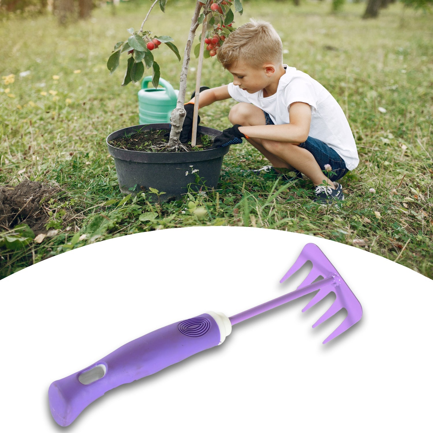 Heavy Duty Garden Tools, Gardening Tools Kit for Home Garden, Indoor and Outdoor Gardening for Plants, Agriculture, and Soil Tools (1 Pc) (5 Different Types Tool)
