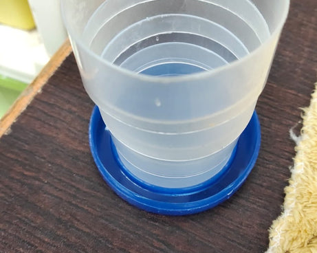 Portable Travelling Cup / Tumbler With Lid Folding / Pocket Glass (Pack of 1)