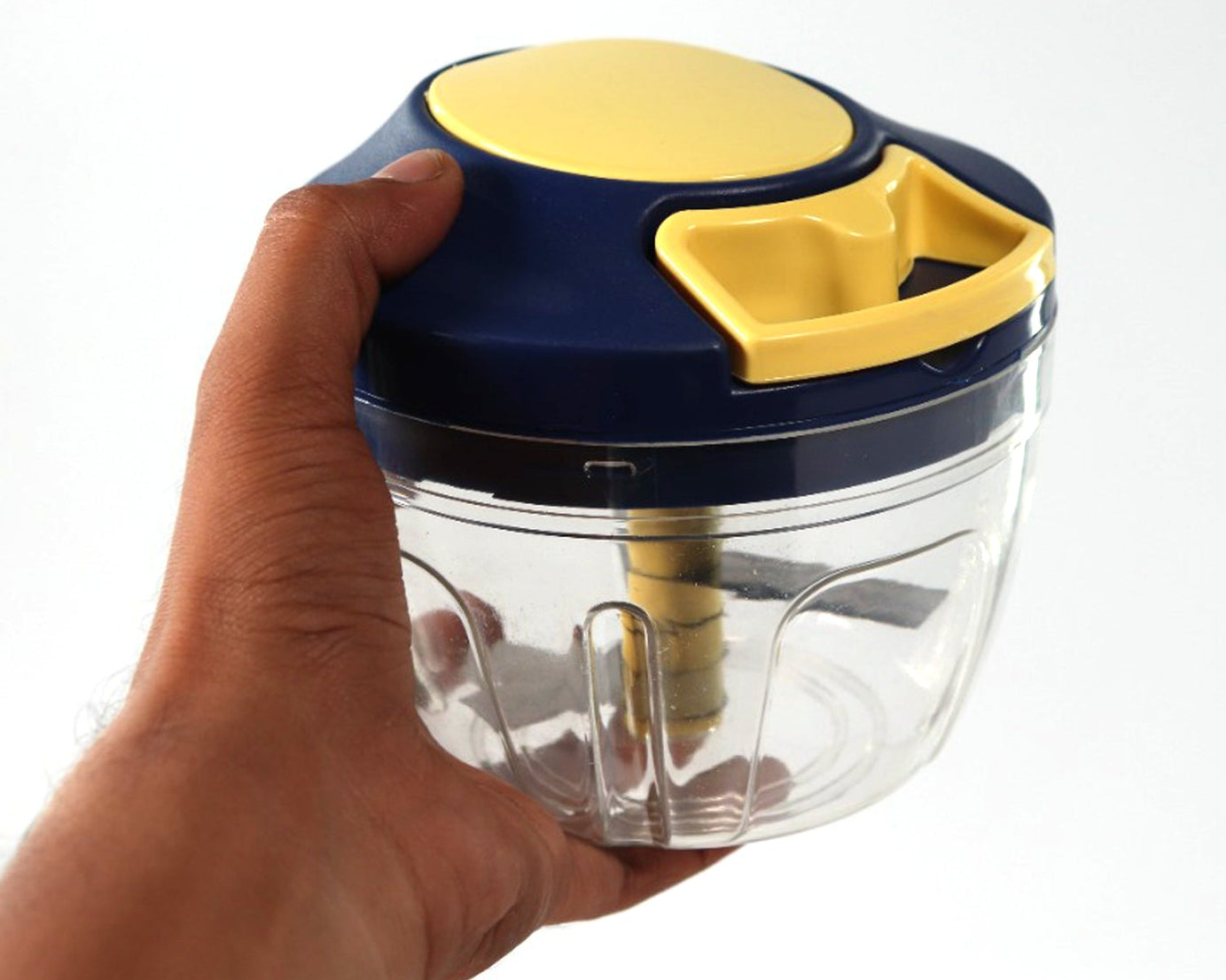 Kitchen chopper with container for easy chopping