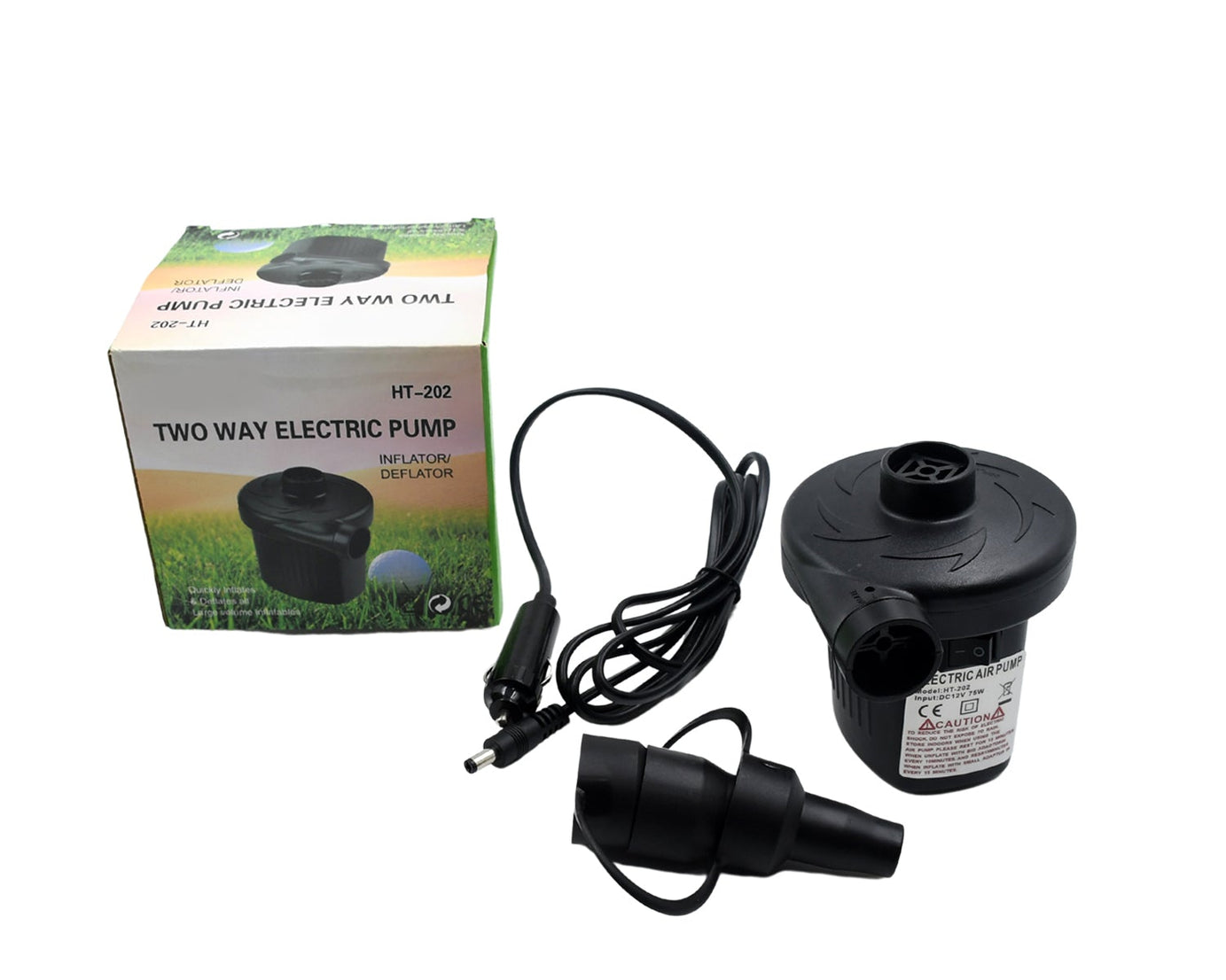 Multi-Purpose Electric Air Pump Without Valve Adaptors for Quickly Inflates/Deflates Sofa, Bed, Swimming Pool Tubes, Toys, Air Bags