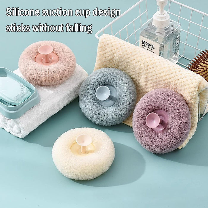 Super Soft Bath Sponge Flower Suction Cup Bath Sponges for Shower Women Men Foam Loofah Sponge Exfoliating Bath Sponge Body Washer Reusable loofah Massage Bath (1pc)