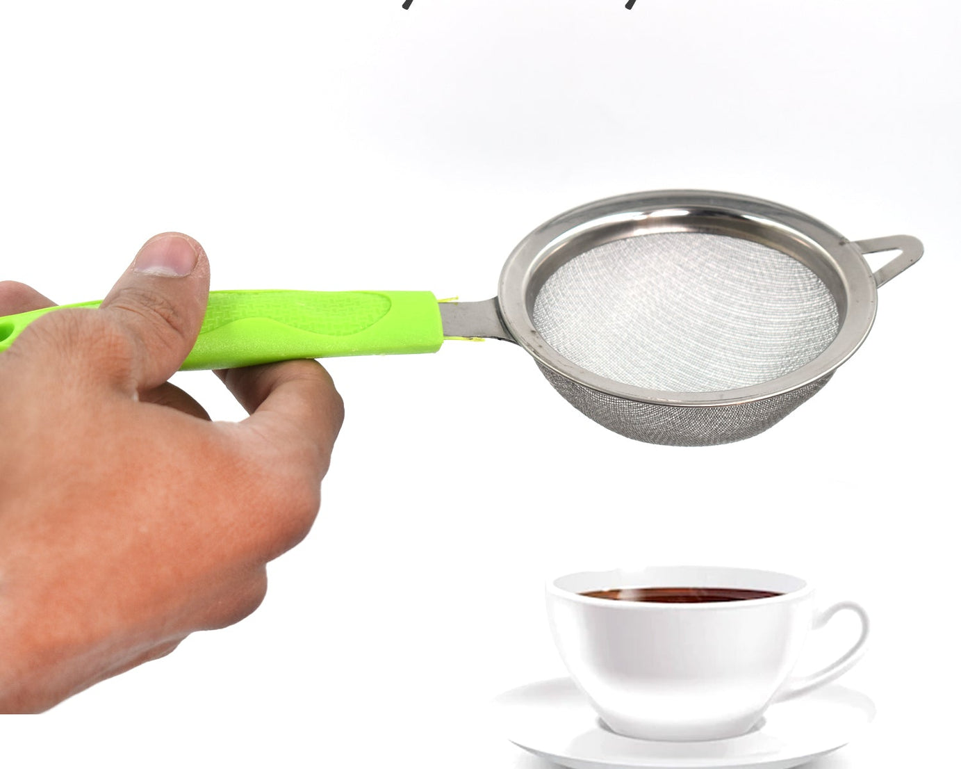 Coffee strainer with stainless steel mesh