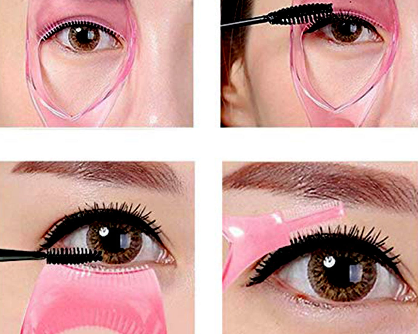 3 in 1 Plastic Makeup Cosmetic Eyelash Tool Lash Mascara Applicator Eyelashes Guide Eyelashes Brush Curler Comb Eye Makeup Tool Female Supply (1 Pc)
