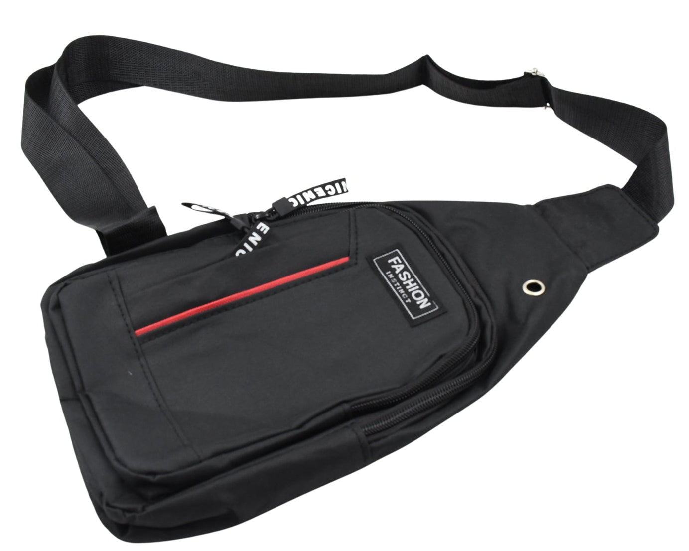 Waterproof Anti Theft Cross-body fanny pack waist bag, Shoulder Bags Chest Men Casual fashion USB Charging earphone hook Sling Travel Bag (1 Pc)