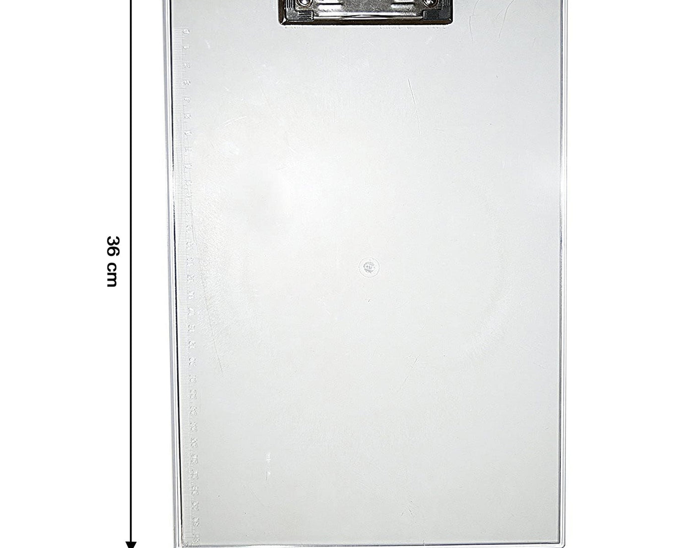 4080 Transparent Premium Exam Pad Best for Students in All Exams Unbreakable Flexible Board with a Centimeter Measuring Side Pad For School & Exam Use