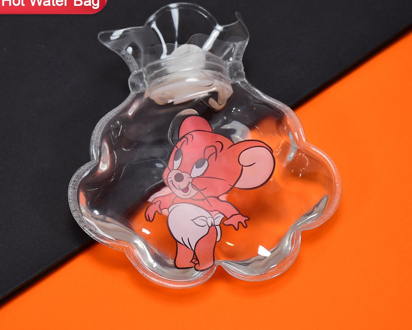 Small hot water bag for pain relief.