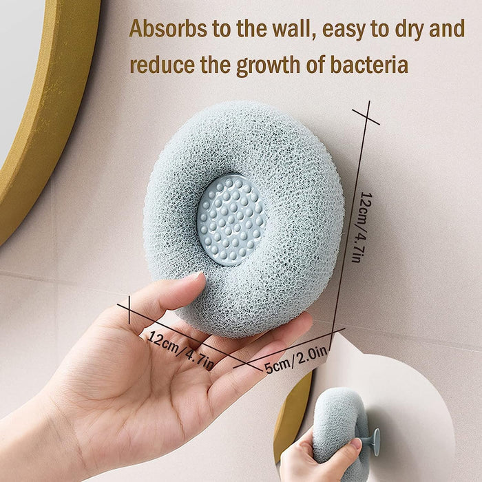 Super Soft Bath Sponge Flower Suction Cup Bath Sponges for Shower Women Men Foam Loofah Sponge Exfoliating Bath Sponge Body Washer Reusable loofah Massage Bath (1pc)