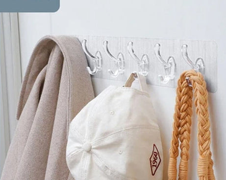 Adhesive Transparent Heavy Duty Wall Hook