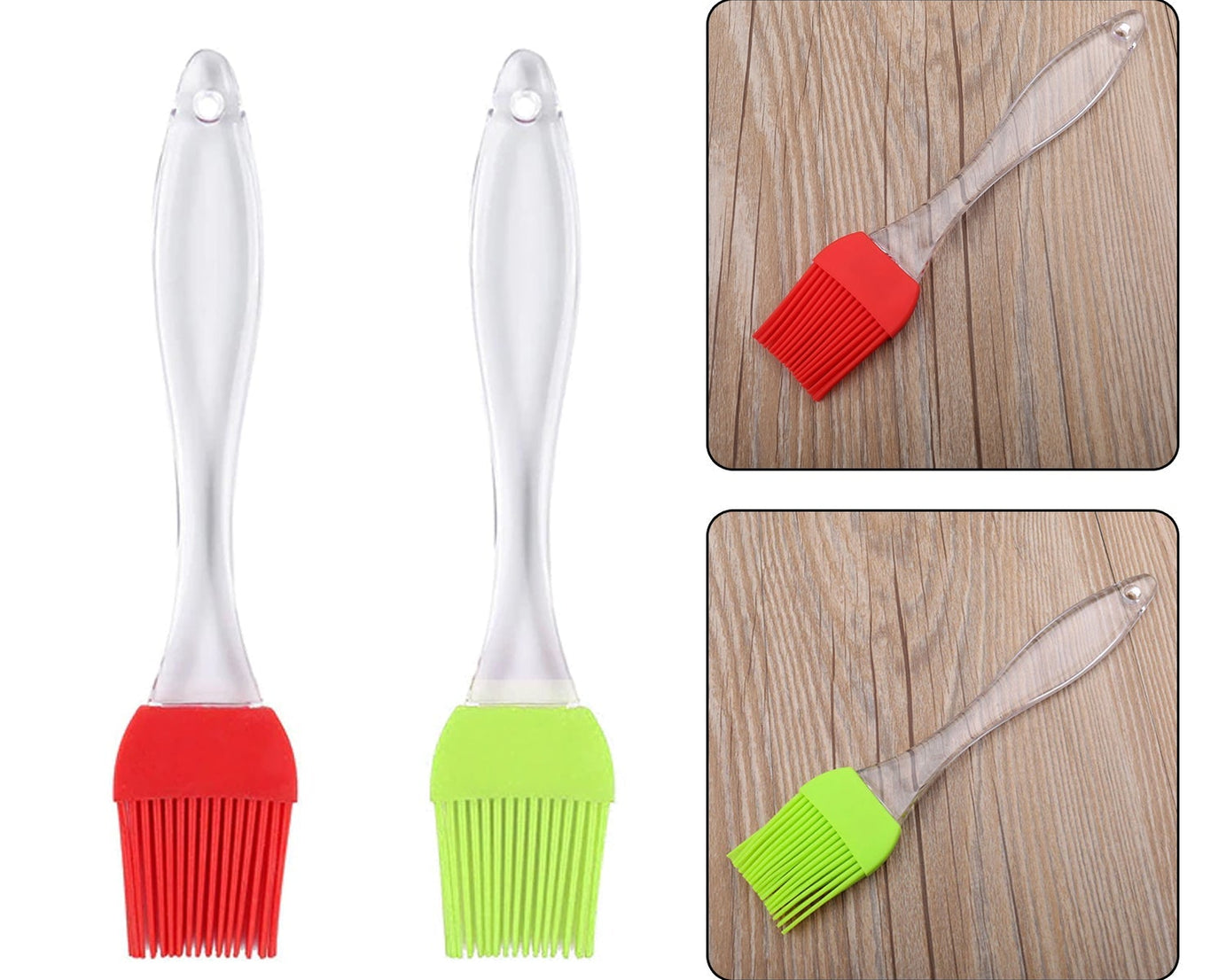 Kitchen spatula and pastry brush set.