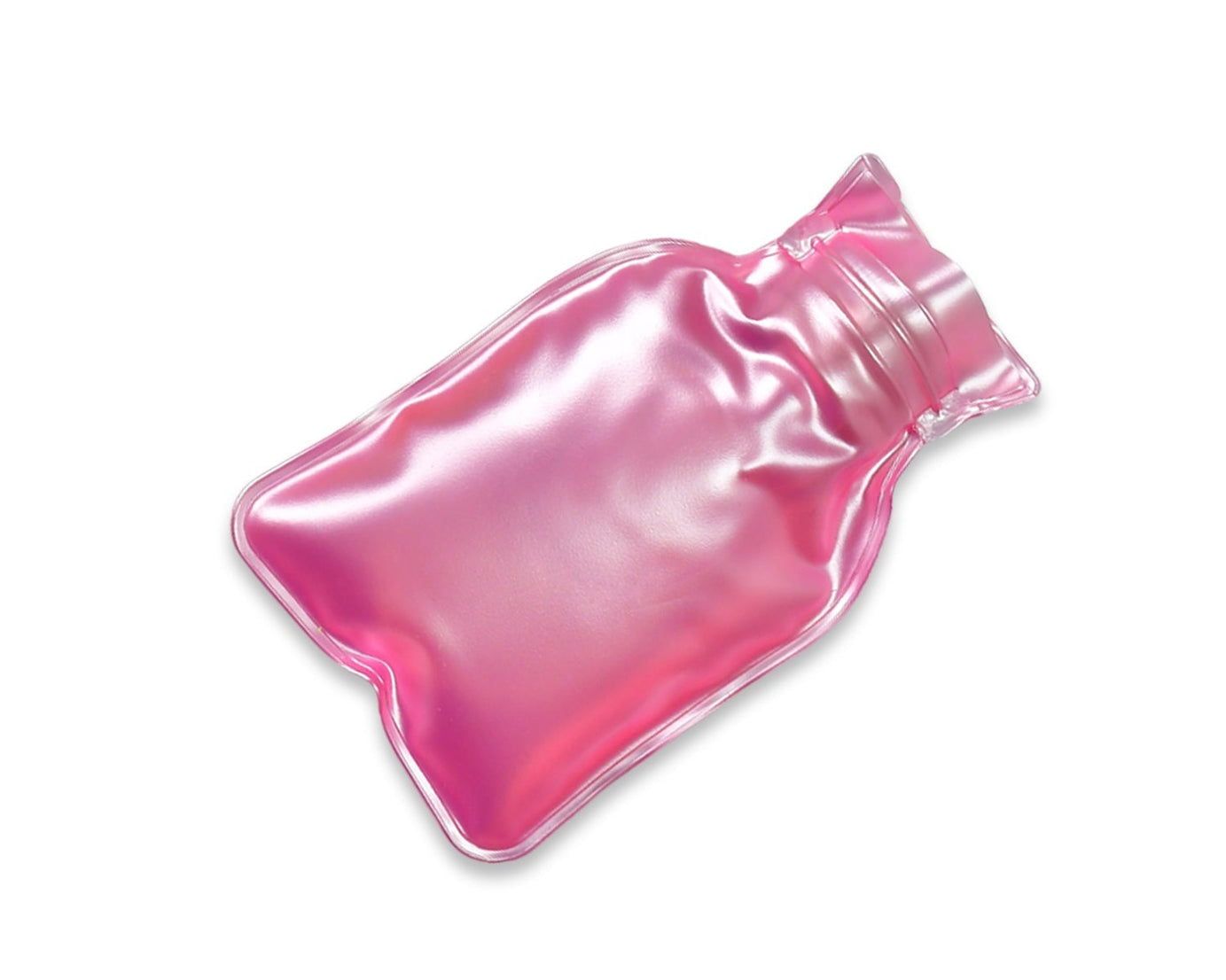 Simple Pink small Hot Water Bag with Cover for Pain Relief, Neck, Shoulder Pain and Hand, Feet Warmer, Menstrual Cramps.
