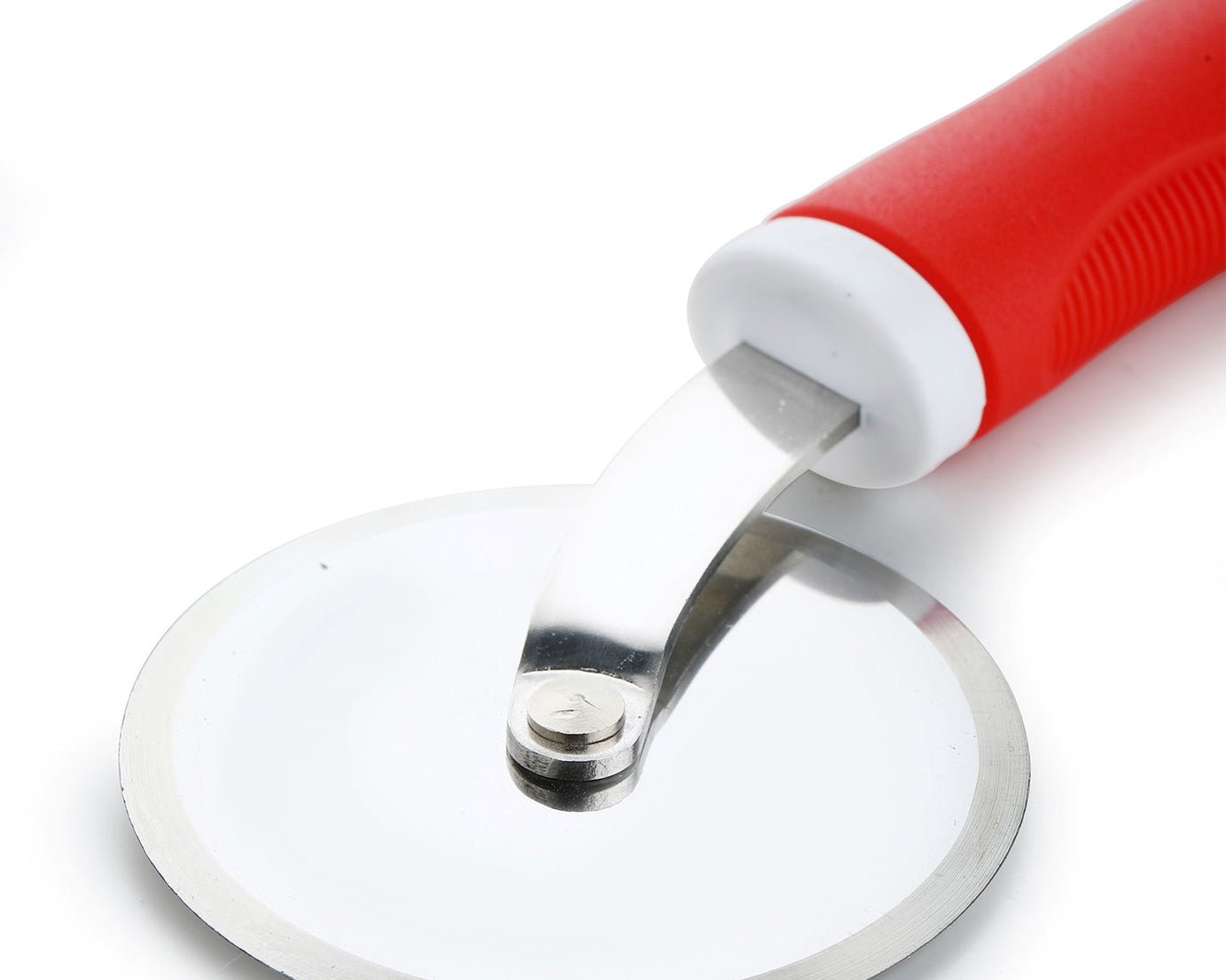 Stainless steel pastry cutter by Ganesh, wheel design, multiple perspectives.