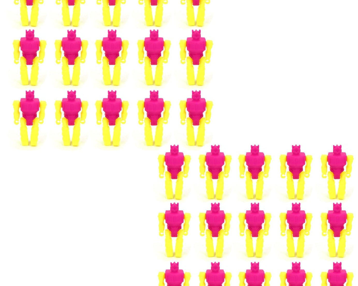 30-piece set of mini robot toys for children