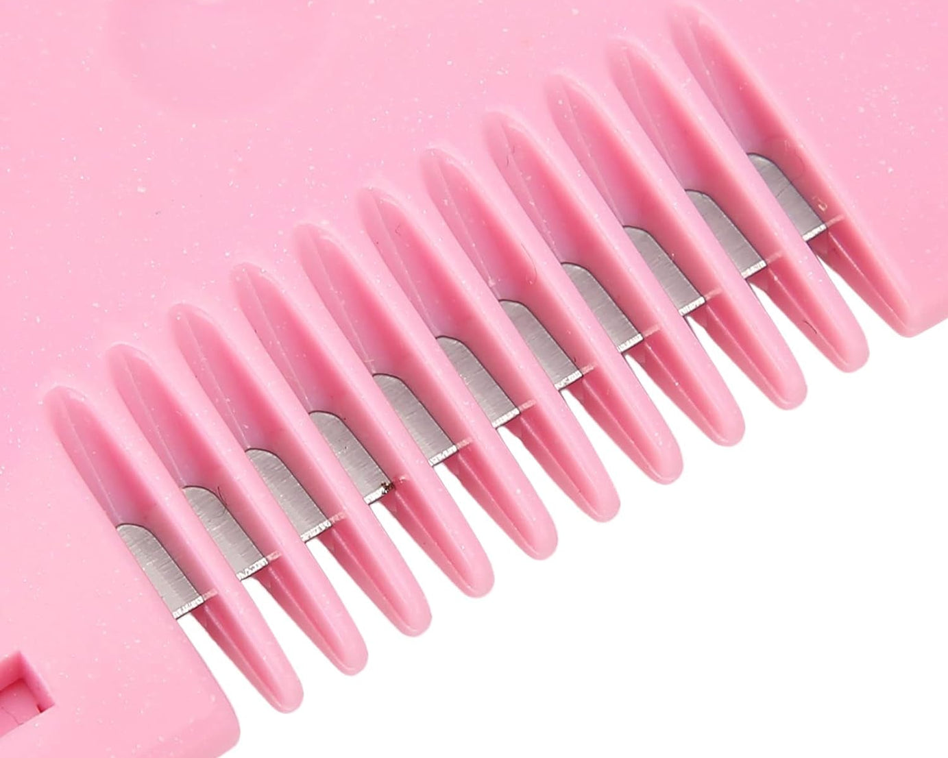 0361 Heart Shape Plastic Hair Cutting Scissors for Baby Girls Lightweight Portable Hair Thinning Double‑Edge Stainless Steel Convenient for Hair Cutting for Hair Thinning (1 Pc )