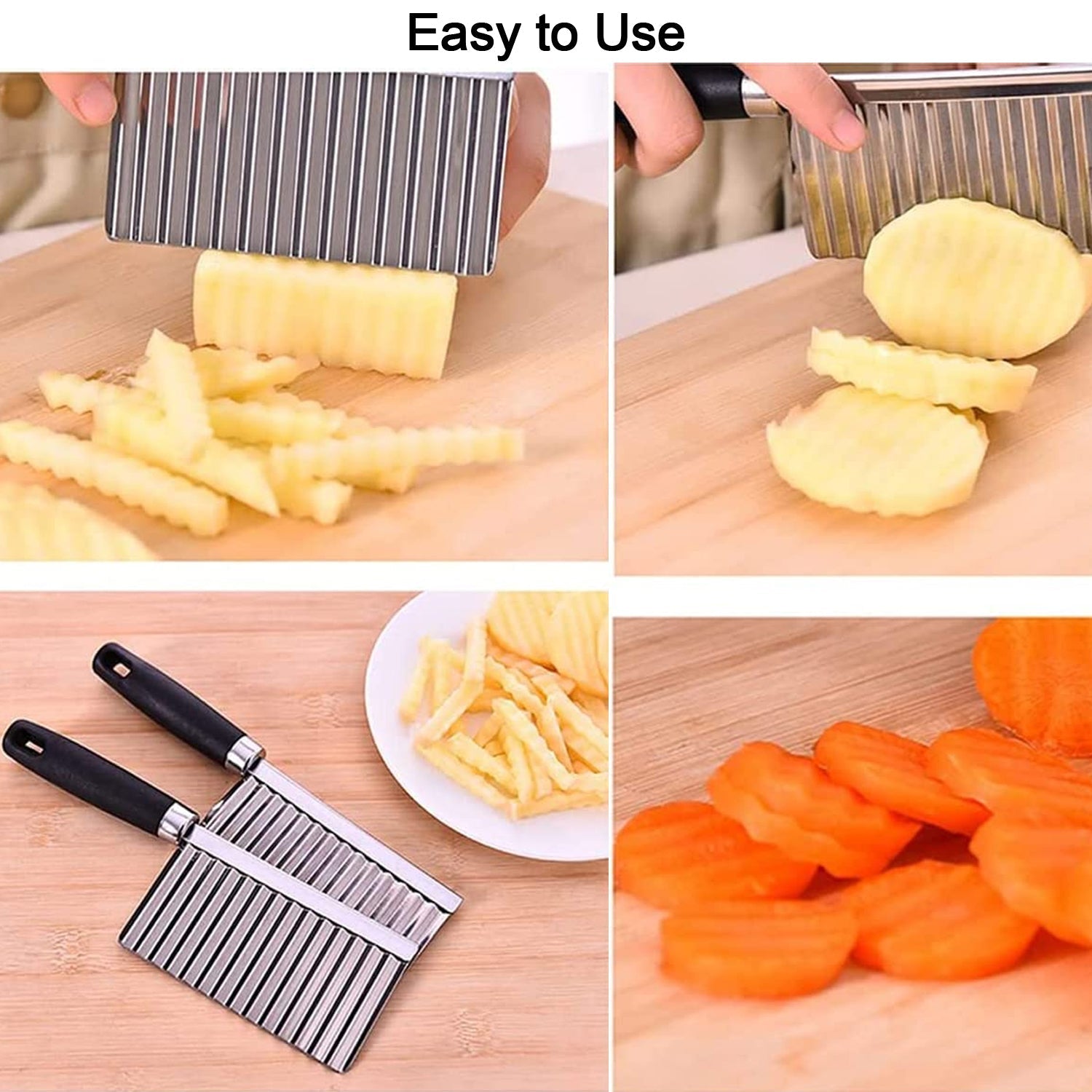 Crinkle cutter blade